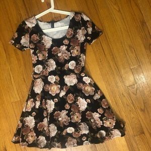 Forever 21 floral fit and flare dress